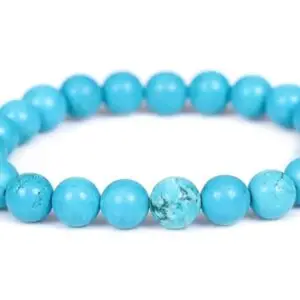 Natural Turquoise Beaded Bracelet for Men & Women