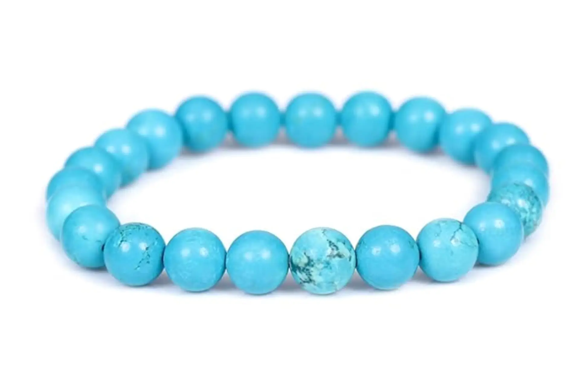 Natural Turquoise Beaded Bracelet for Men & Women