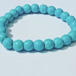 Natural Turquoise Beaded Bracelet for Men & Women - Image 3
