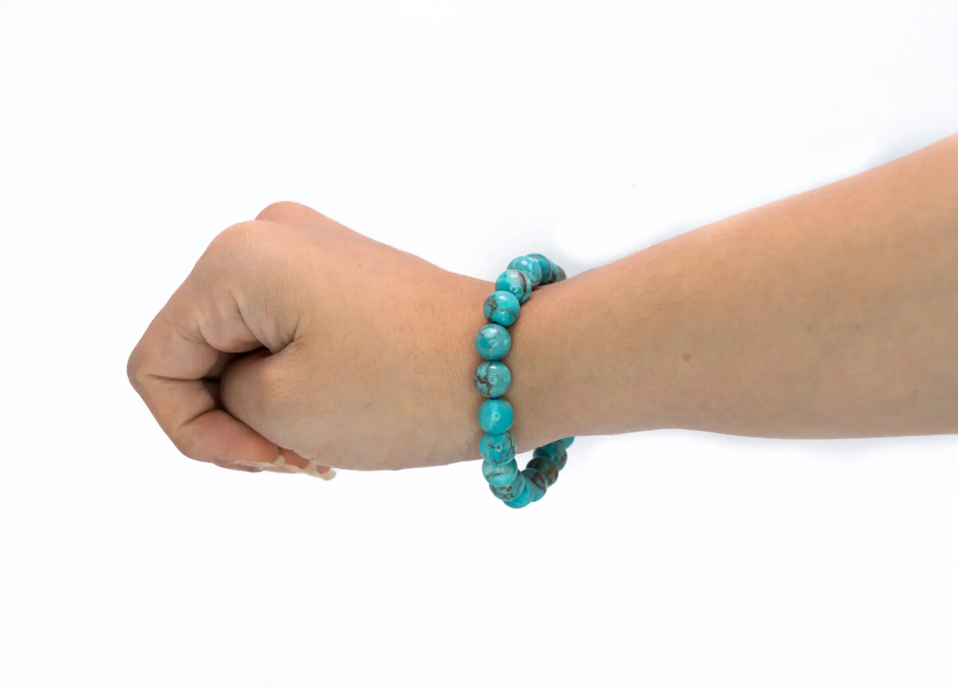 Natural Turquoise Beaded Bracelet for Men & Women - Image 4