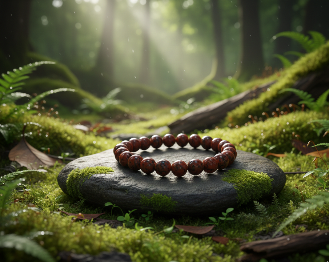 Natural Red Jasper Healing Bracelet - Image 4