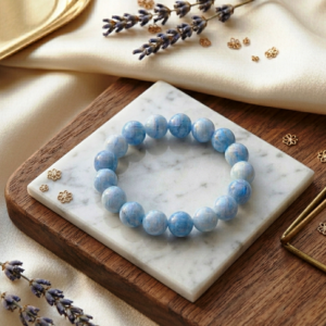 Natural Aqua Onyx Polished Bracelet