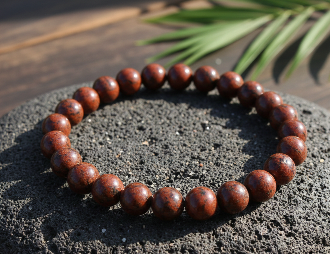 Natural Red Jasper Healing Bracelet - Image 3