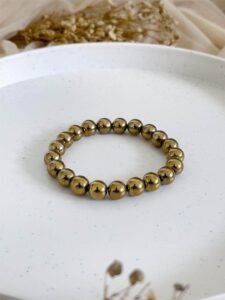 The Money Magnet: Natural Golden Pyrite Wealth Bracelet