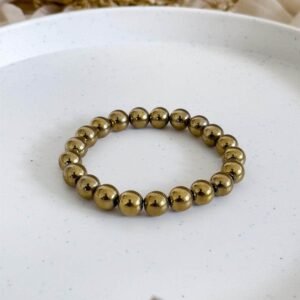 The Money Magnet: Natural Golden Pyrite Wealth Bracelet